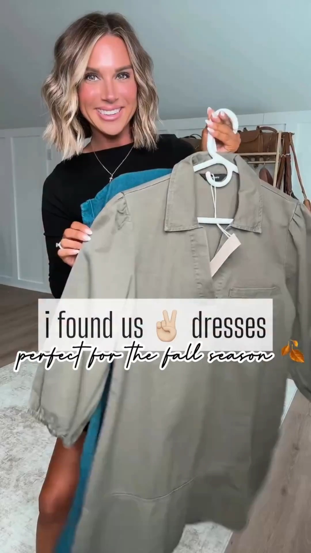 I found us the perfect dresses to carry us into fall! They’re lightweight and perfect for wearing right now with sandals, but don’t pack them away when summer ends. Throw on a cardigan & some boots, and you’ve got an effortless fall outfit you’ll wear on repeat.

I am 5'6 139lbs wearing size small in both dresses, shoes run true to size  

 #LTKootd #LTKSeasonal #LTKWorkwear