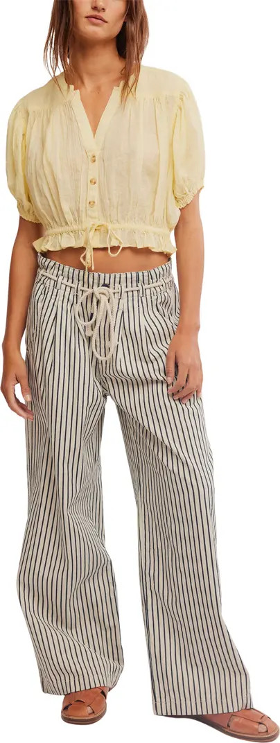 Little Cloud Button-Up Crop Top | Nordstrom