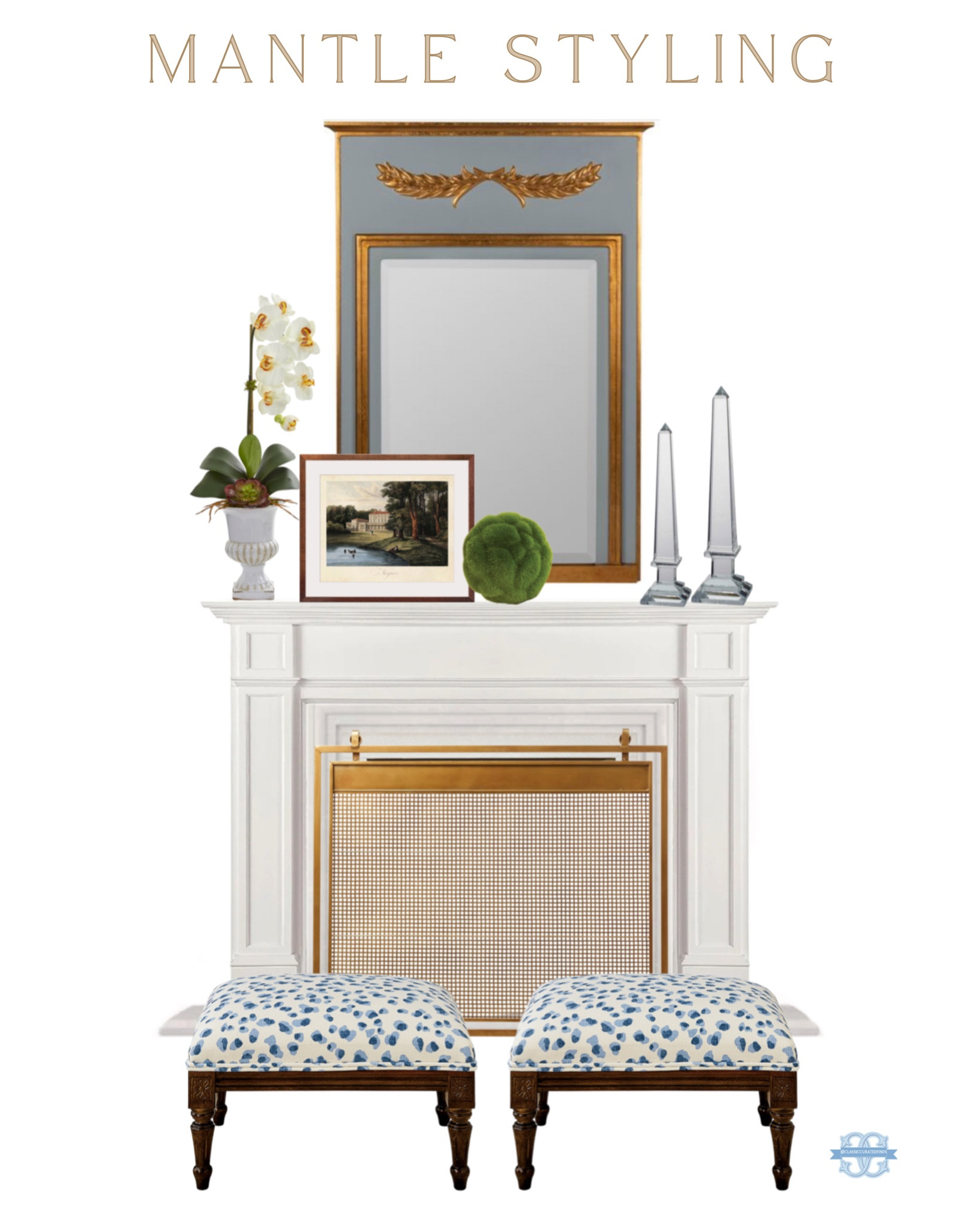 Classic Mantle Styling 🤍

Home Decor, Living Room, Fireplace, Mantle Decor

#LTKhome