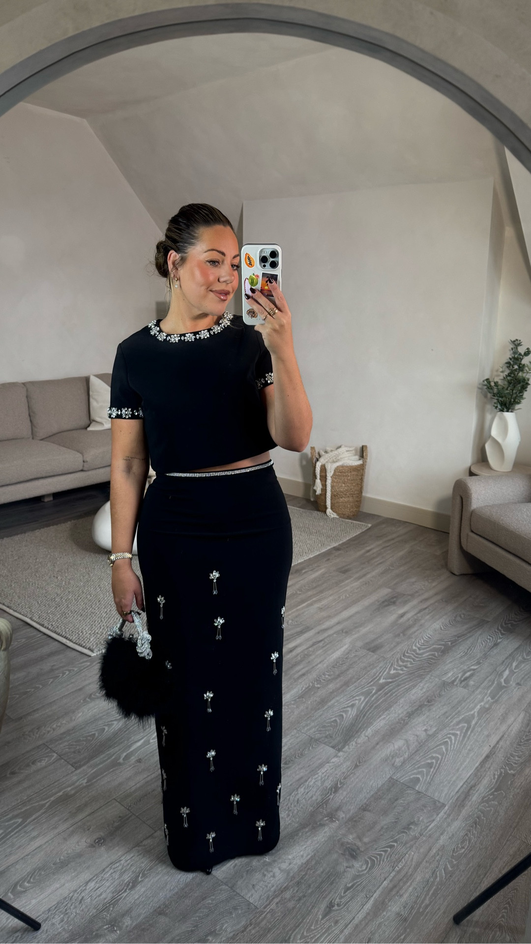 Uhhh girls, WOW!!! 😍 10/10, you always pay for what you get with quality is amazing! Fit is perfect & SO COMFY!! The embellished detail is something else. Normally I’m not a fan of silver but this is unreal! 👏 wearing a size 12 in the both! True to size. 

#LTKfestive #LTKjeans #LTKpartywear