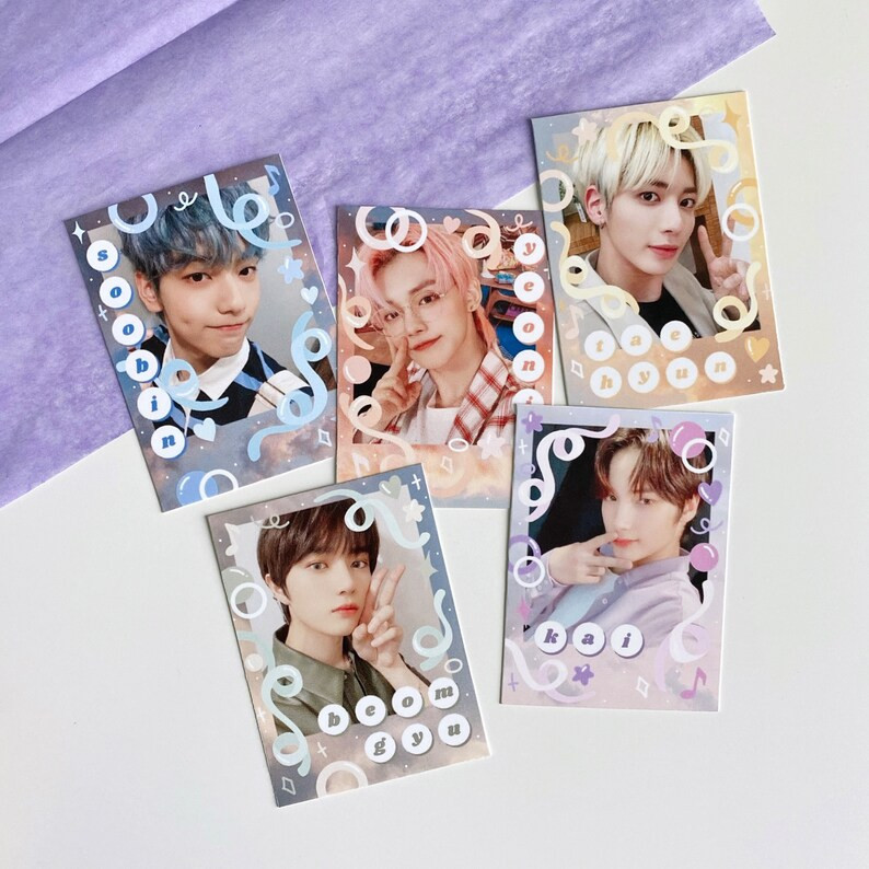 txt aesthetic polaroids / photocards | k-pop polcos | Etsy (US)