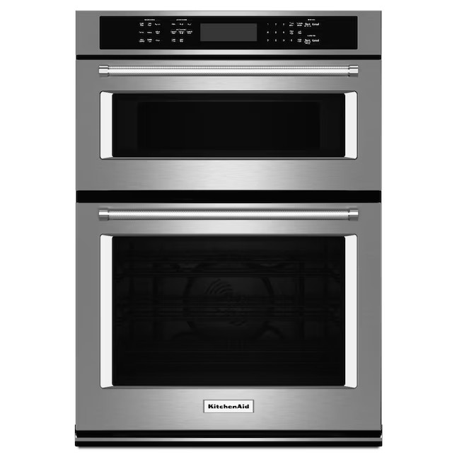 KitchenAid 30-in Self-Cleaning Convection Microwave Wall Oven Combo (Stainless Steel) | Lowe's