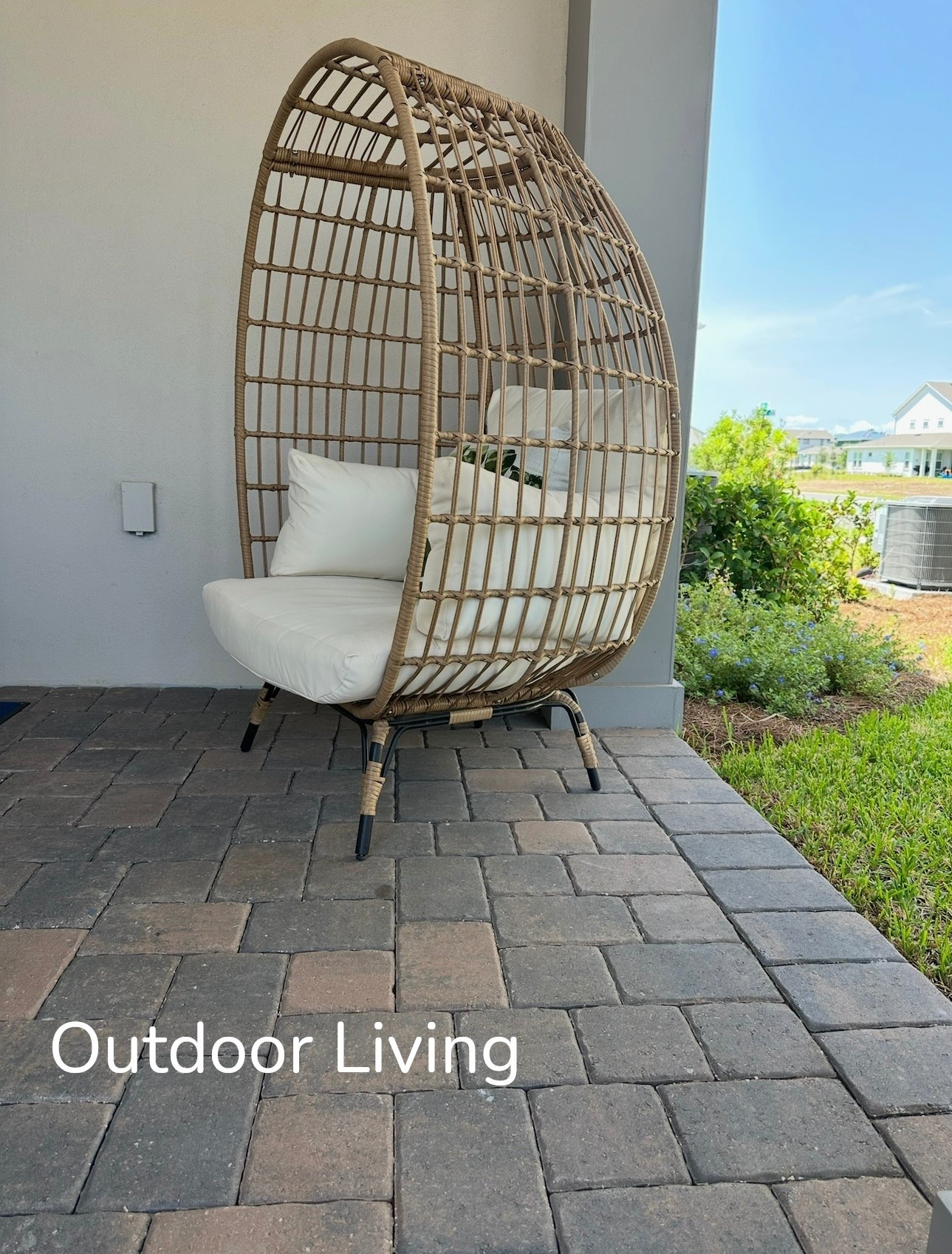 Outdoor Living | Oversized Patio Wicker Swivel Egg Chair, Indoor Outdoor Rattan Egg Chair | Small Space Design

#LTKHome #LTKSummerEdit