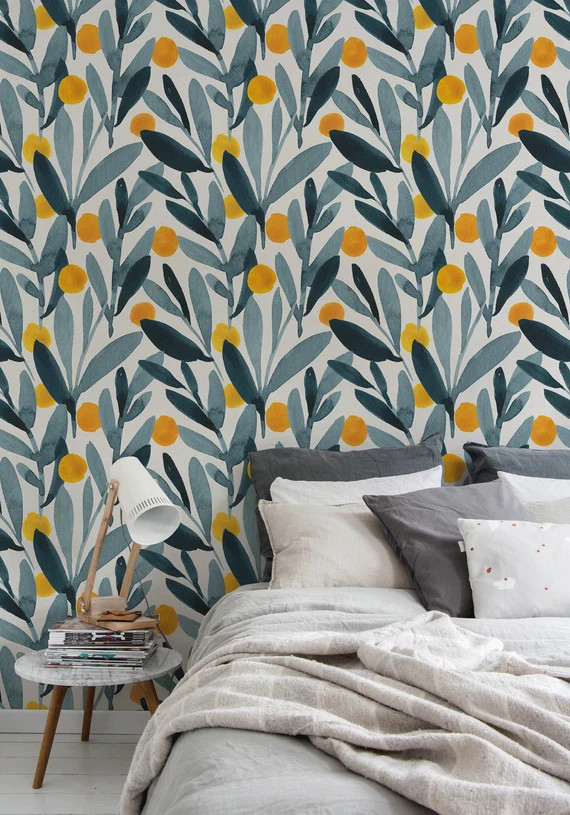 Removable Wallpaper Scandinavian Wallpaper Temporary | Etsy | Etsy (US)
