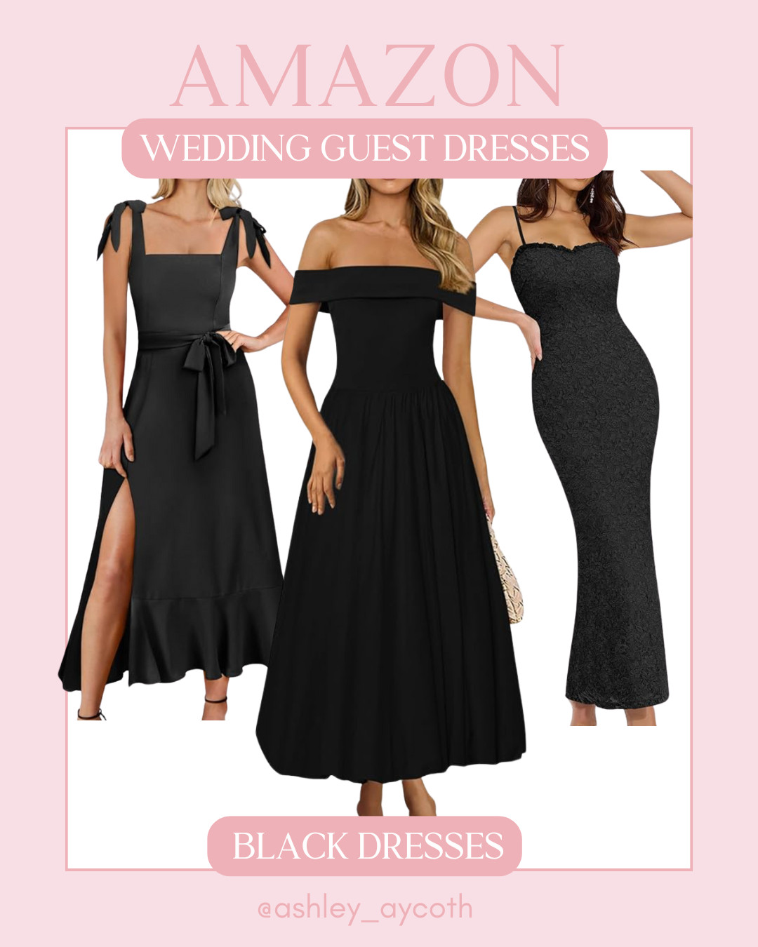Wedding Guest Dresses:  Black Dress Edition!  Love these chic and elegant black special occasion dresses from Amazon!  They come in so many different colors but you can never go wrong with black!  Such a timeless,  classic look and so figure flattering!

#amazondress
#weddingguestdress
#amazonblackdress
#specialoccasiondress
#amazonfashion
#semiformaldress
#blackdress
 

 #LTKSeasonal #LTKFindsUnder50 #LTKWedding
