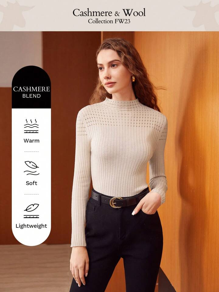 MOTF PREMIUM CASHMERE SILK-BLEND SWEATER5.00(2) | SHEIN