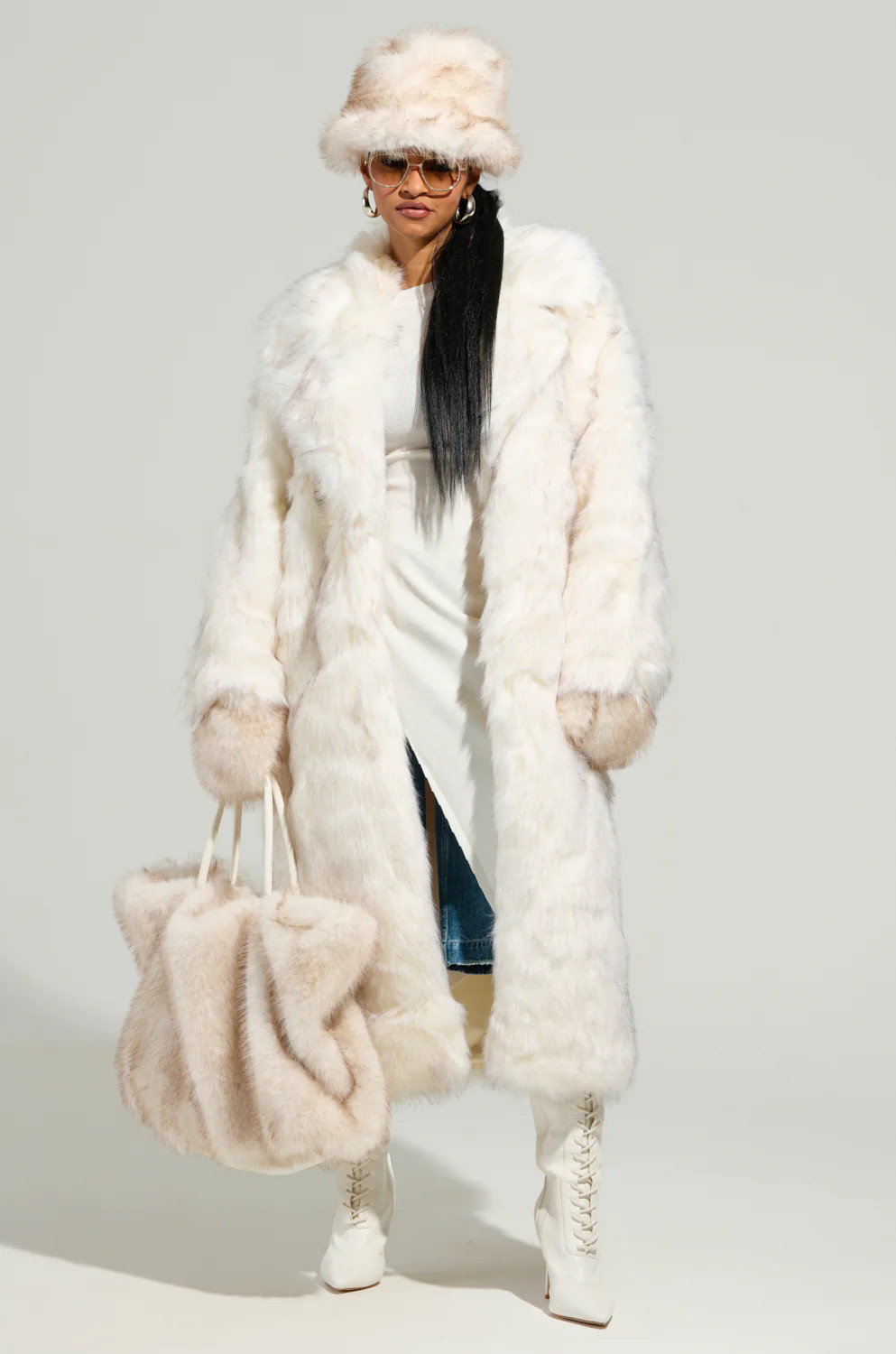 TOASTED MARSHMALLOW FUR COAT | AKIRA