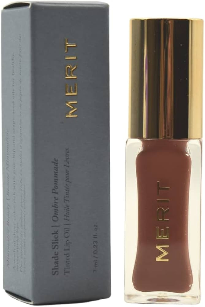 MERIT Shade Slick Classics Tinted Lip Oil Taupe | Amazon (US)