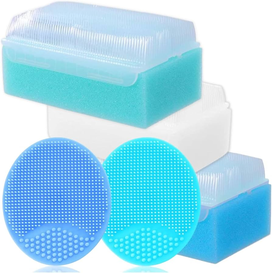 Baby Bath Sponges for Newborns - Baby Cradle Cap Brush - Cradle Cap Kit for Babies (Pack of 5) | Amazon (US)