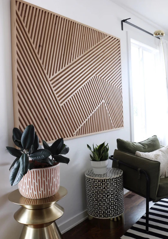 Light Wood Modern Wood Art Geometric Art Geometric Wood - Etsy | Etsy (US)