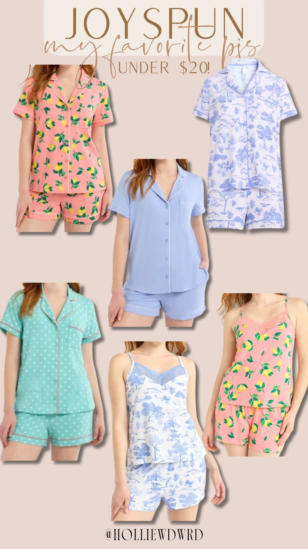 Walmart new spring pajamas from joyspun 

#LTKStyleTip #LTKSeasonal #LTKFindsUnder50