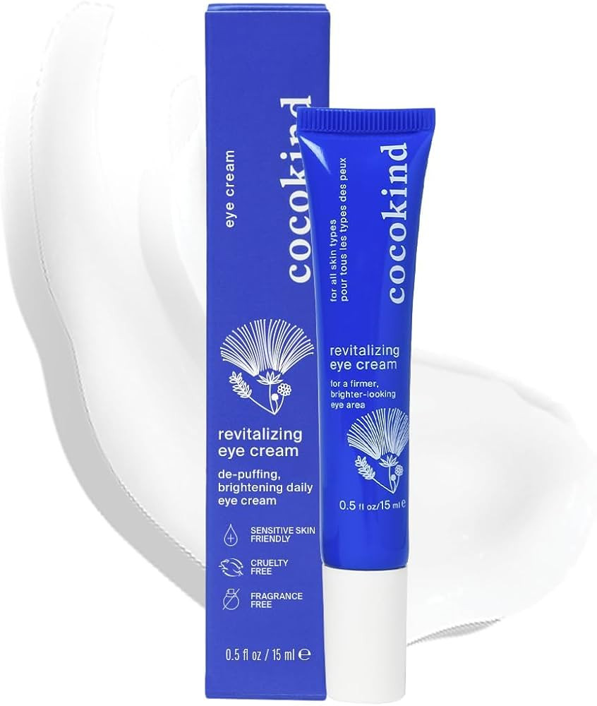 Revitalizing Eye Cream by Cocokind, Depuff & Reduce Fine Lines and Wrinkles, Cream for Firmer and... | Amazon (US)