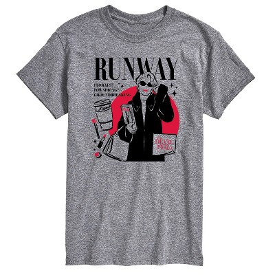 Men's The Devil Wears Prada Runway Miranda Short Sleeve Graphic T-Shirt - Athletic Heather - Smal... | Target