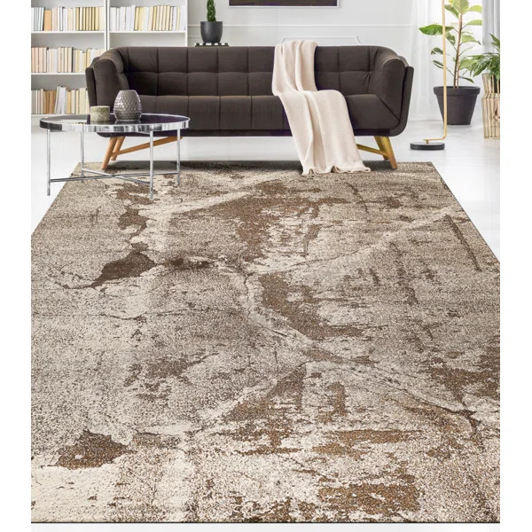 Kelson Performance Brown Rug | Wayfair North America