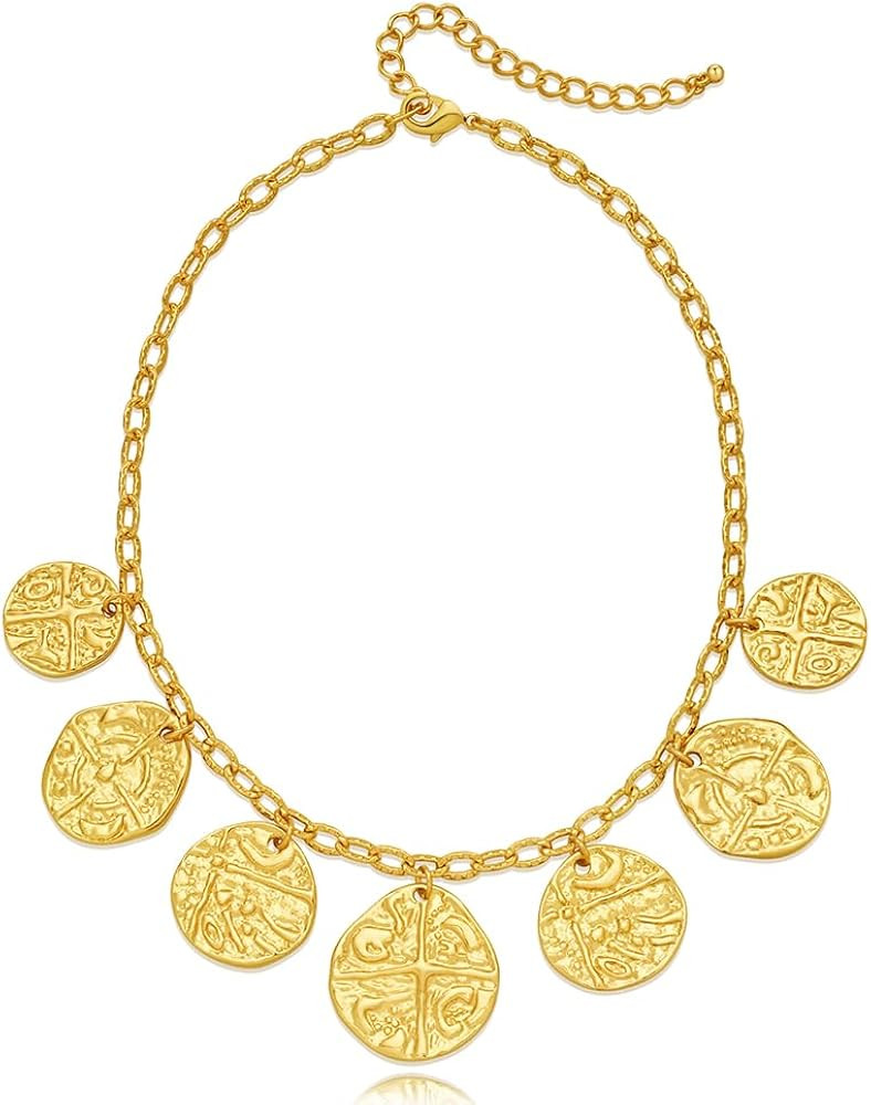 LILIE&WHITE Gold Heart Necklaces For Women With Different Heart Charms Gold Charm Sun Heart Neckl... | Amazon (US)