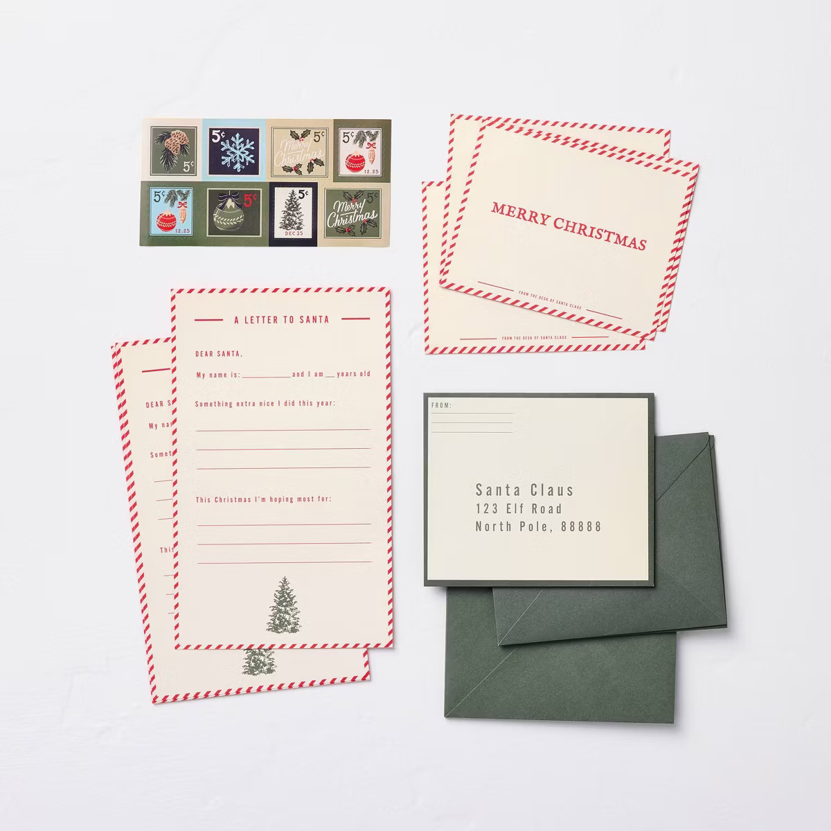 Letters To Santa Christmas Stationery Kit - Hearth & Hand™ with Magnolia | Target
