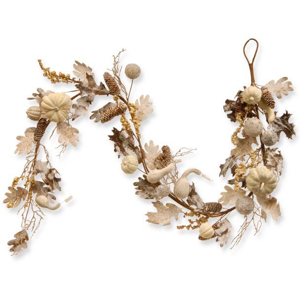 72" Pumpkin and Pinecone Garland | Walmart (US)