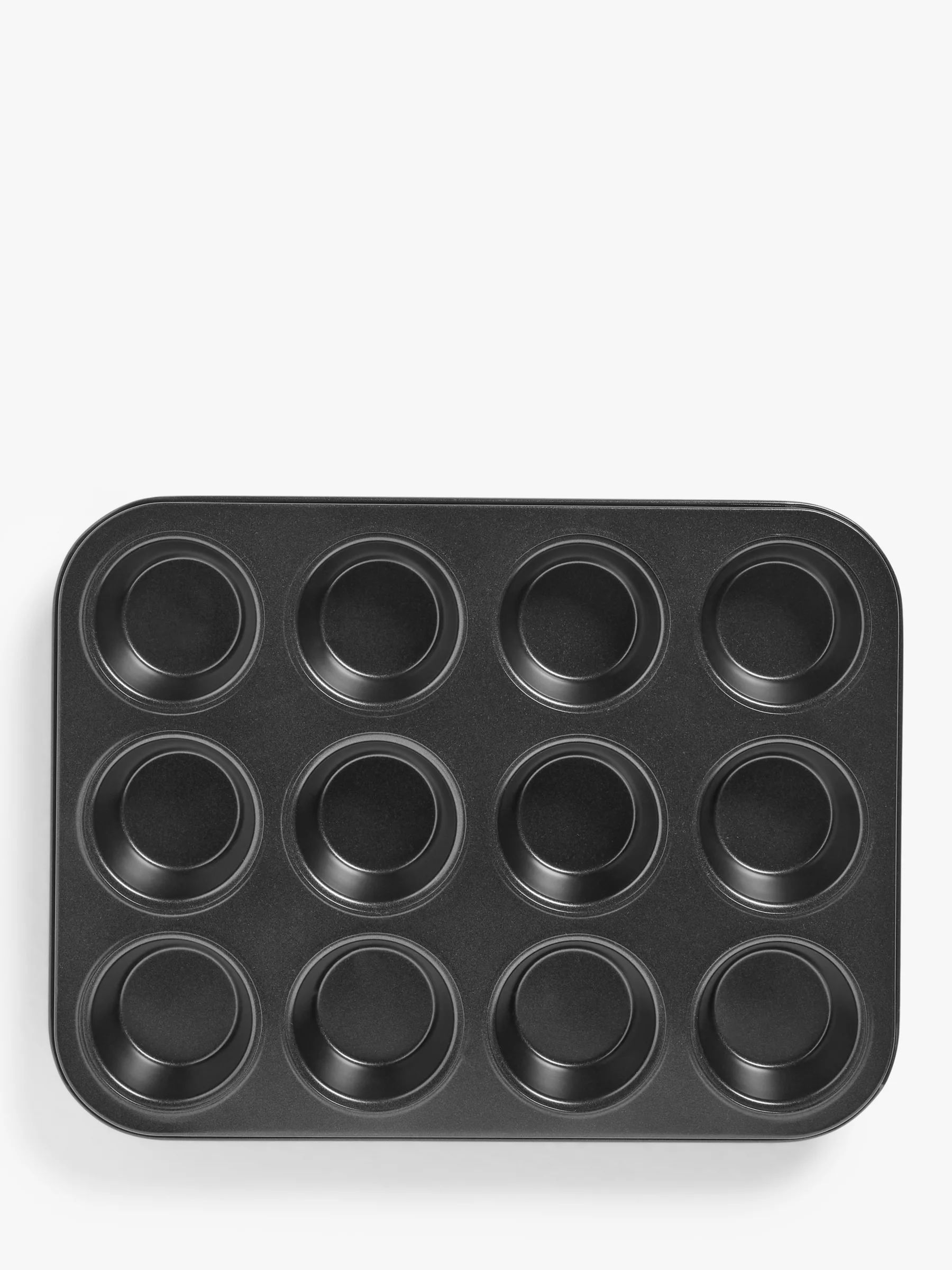John Lewis ANYDAY Carbon Steel Non-Stick Muffin Tray, 12 Cup | John Lewis (UK)