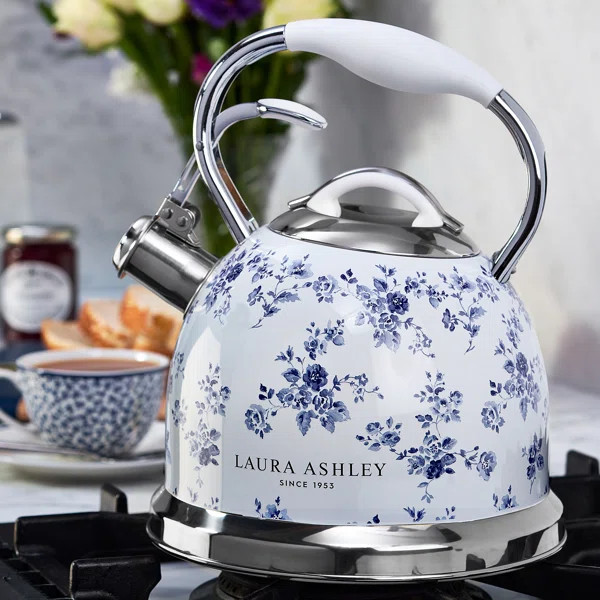 VQ Laura Ashley 10 Cup Stainless Steel Stovetop Tea Kettle | Wayfair North America