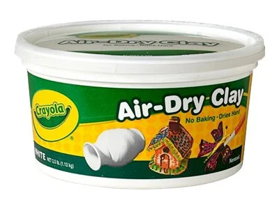 Crayola Air Dry Clay Bucket,  2.5 lbs White Clay, Classroom Supplies for Teachers, School Supplie... | Walmart (US)