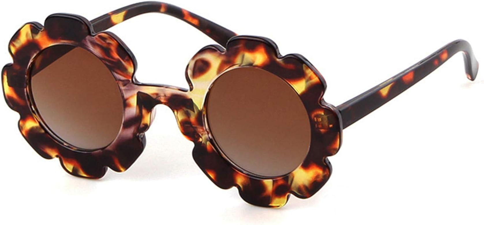 Sunglasses for Kids Round Flower Cute Glasses UV 400 Protection Children Girl Boy Gifts | Amazon (US)