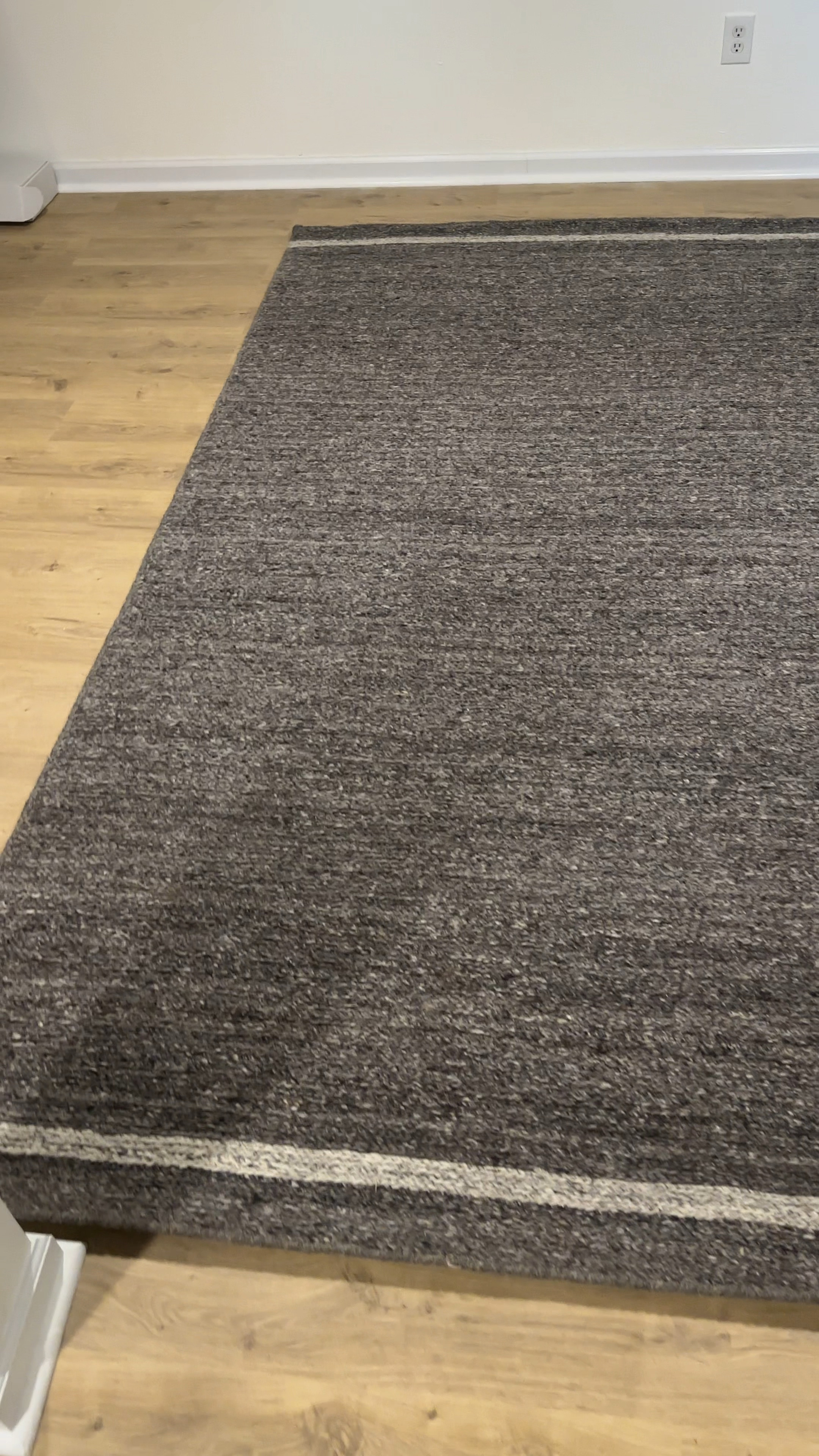 Wool Knit rug from Magnolia Home size 8x10 in the color granite/silver 🩶 amazing quality!!! 

#LTKHome #LTKSaleAlert #LTKFamily