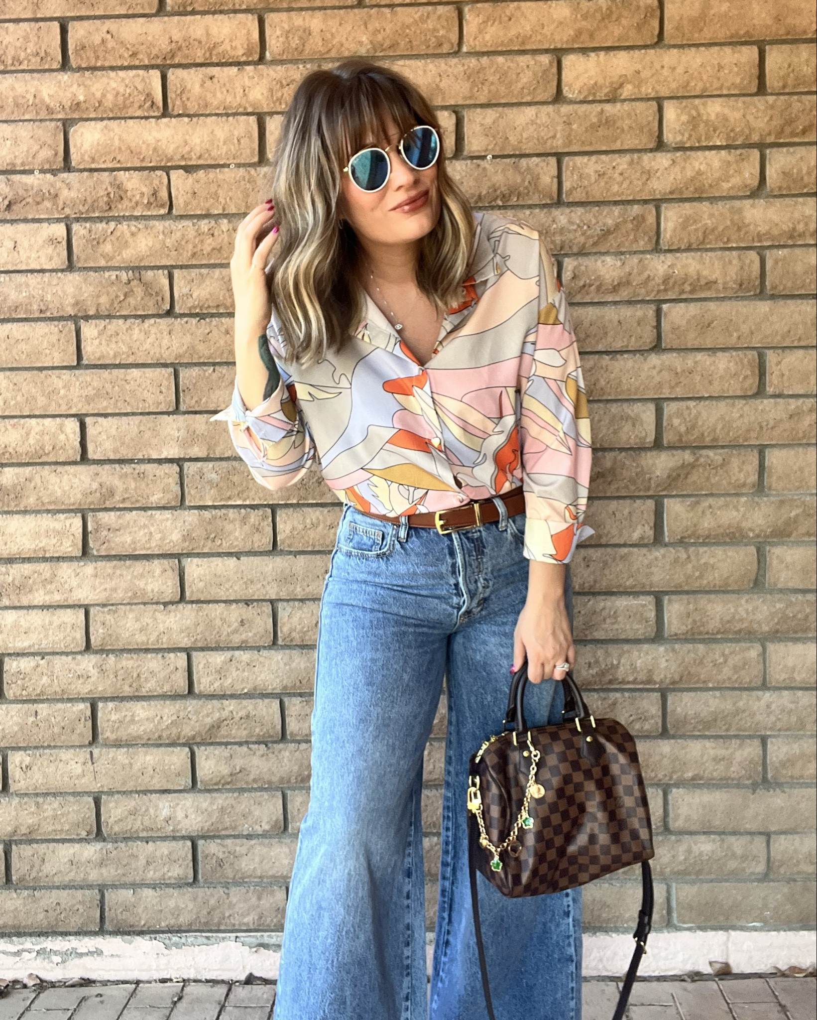 Wide leg jeans are all the rage in 2024. I found an affordable pair perfect for this spring. I love how this 70’s inspired OOTD came out. 

#LTKPlusSize #LTKMidsize #LTKFindsUnder100