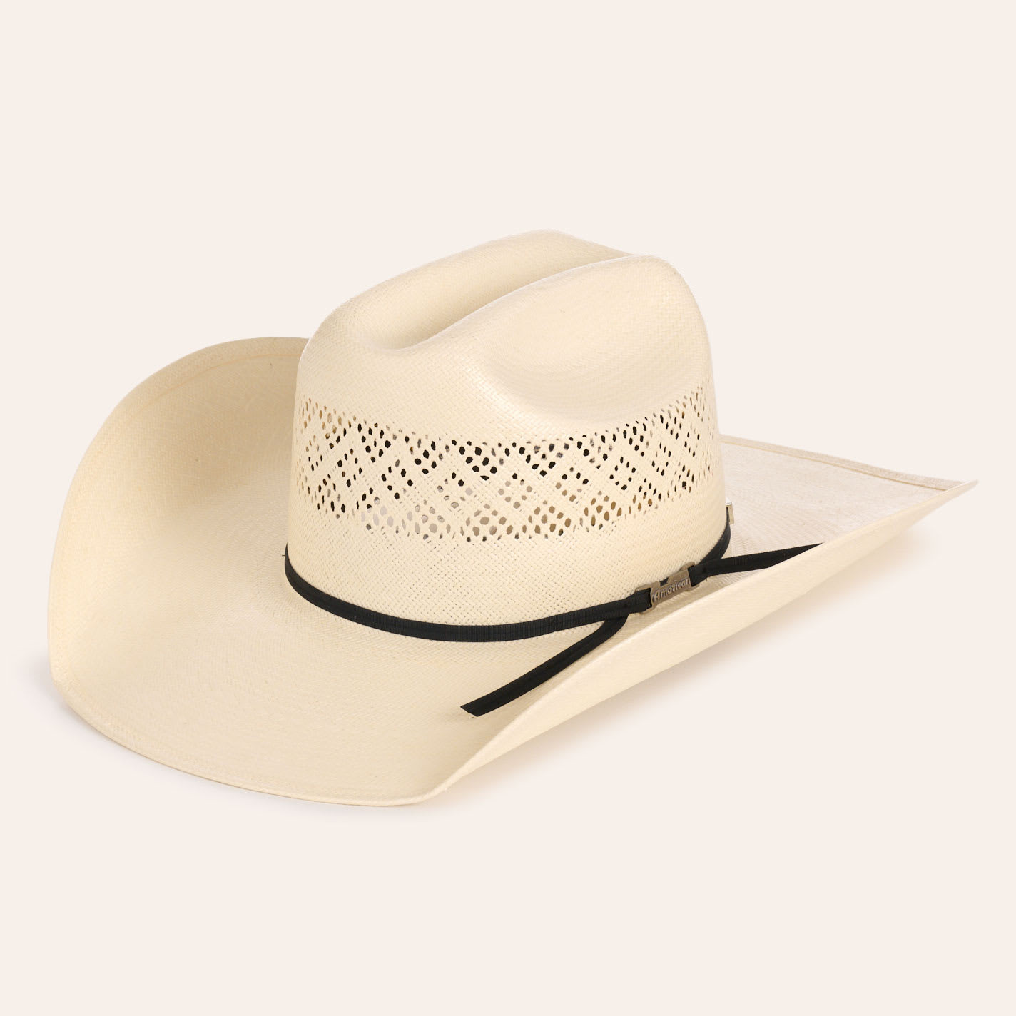 American Hat Co. Black Band Rancher Crown Straw Cowboy Hat - 63/4 - From Cavender's | Cavender's