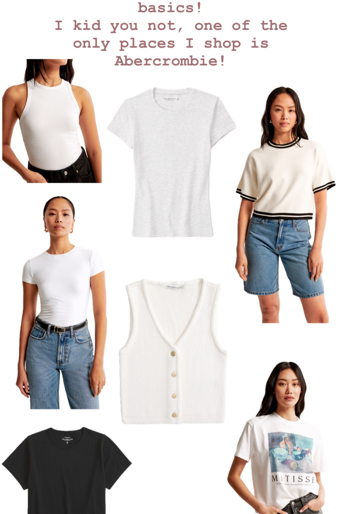 Fav abercrombie basics!

#LTKWorkwear #LTKStyleTip #LTKFindsUnder50