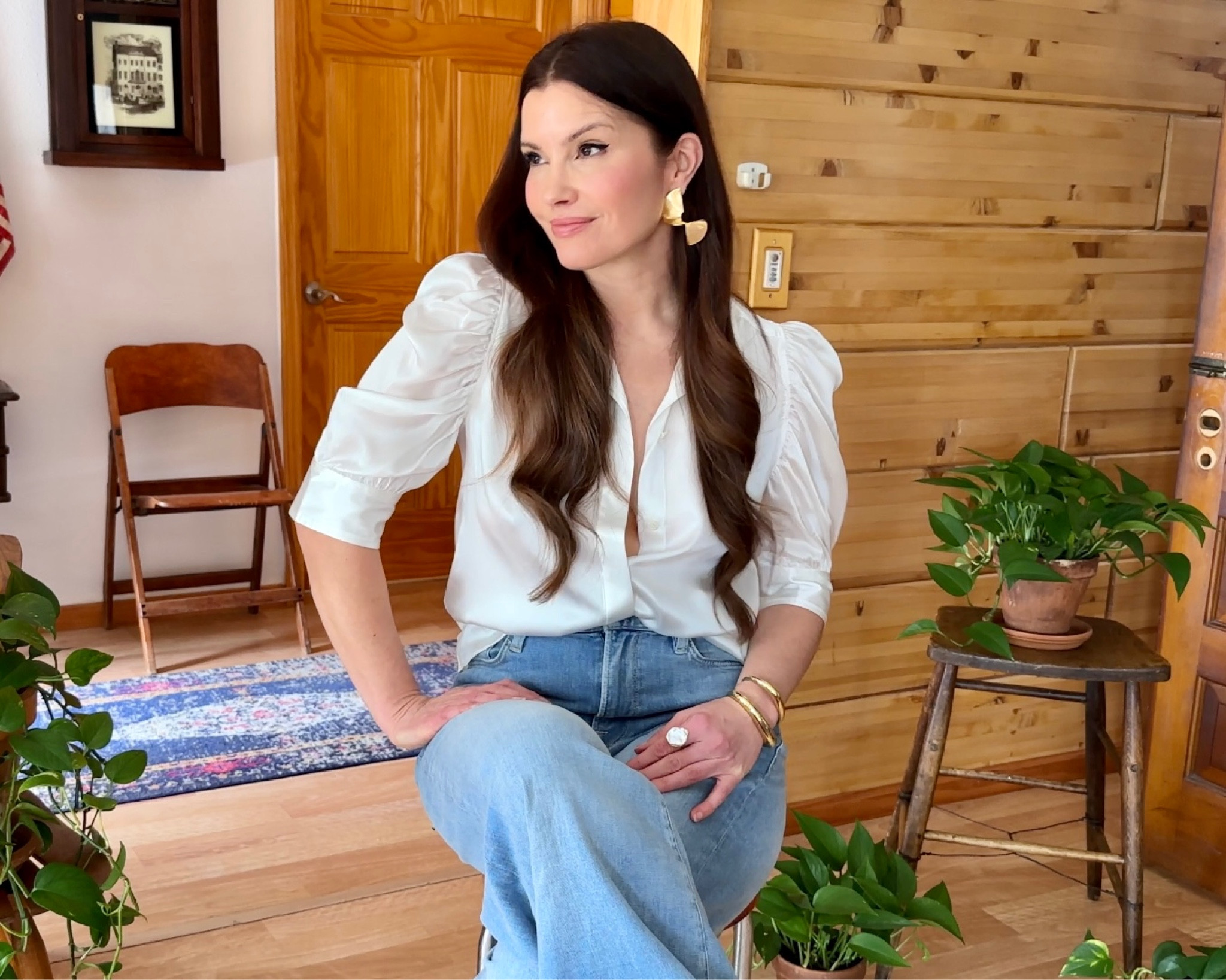 Silky tops are trending like crazy for spring + summer. I love to go bold and open the top 2-3 buttons to keep it playful and fresh. 

#LTKSeasonal