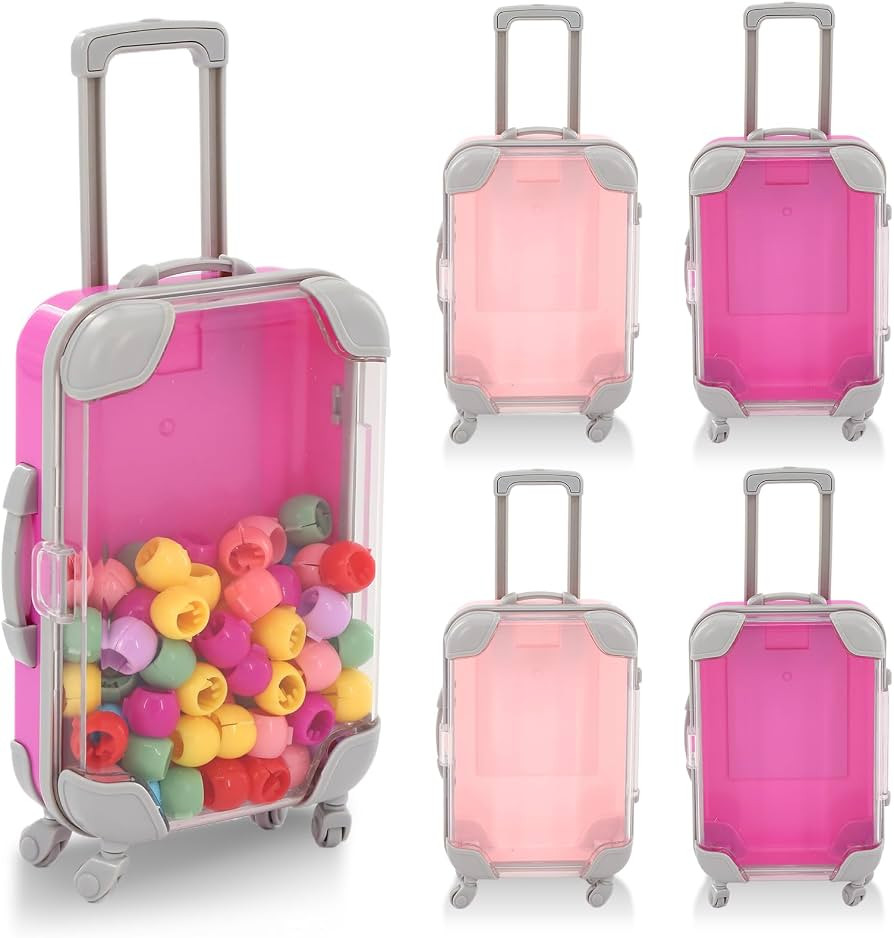 Amazon.com: ISTOOLCO Mini Suitcase Party Favor Gift Box, 4 Pack Eyelashes Miniature Luggage, Clea... | Amazon (US)