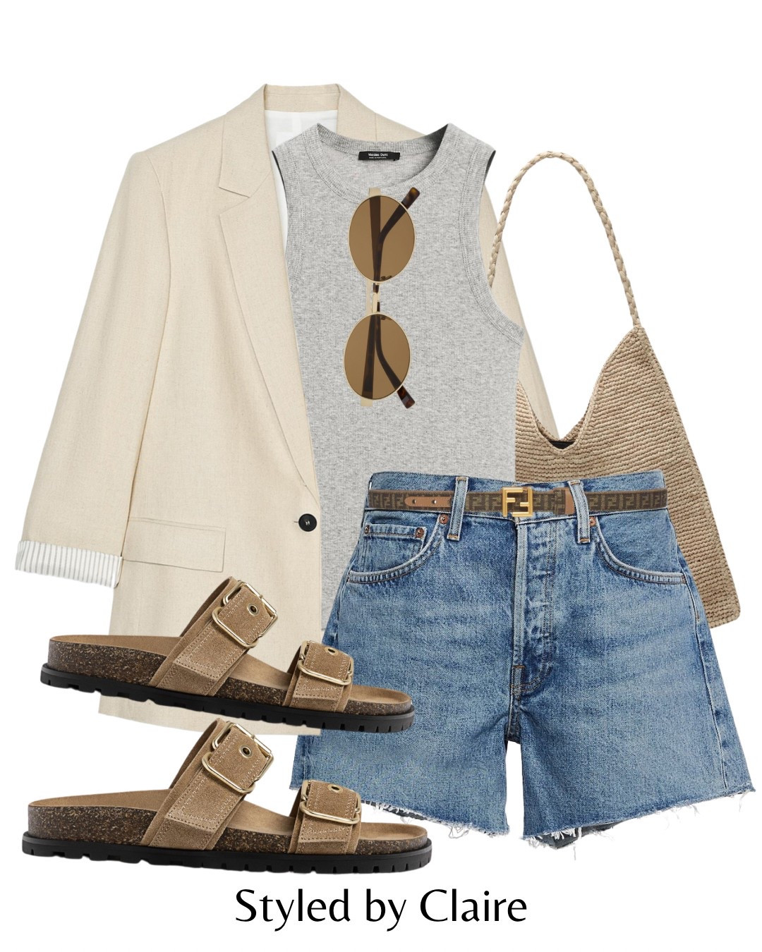 Linen blazer styling🥨
Tags: suede sandals agolde denim shorts raffia bag massimo dutti grey tank top ribbed Zara blazer sleeve detail fendi belt fashion summer inspo outfit ideas chic women’s style city break Barcelona Dubai Paris st tropez capsule wardrobe basics brunch 

#LTKstyletip #LTKsummer