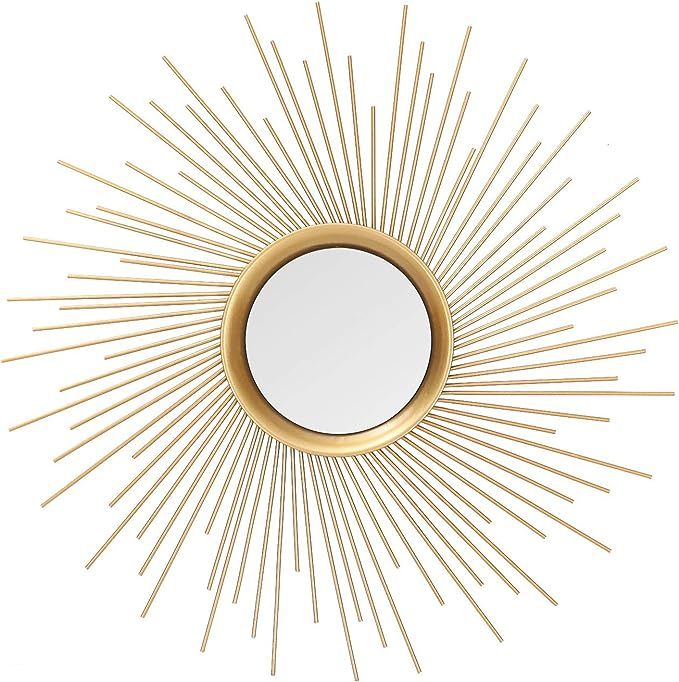 Asense Home Collection Sunburst Mirror, Classic Metal Decorative Wall Mirror | Amazon (US)