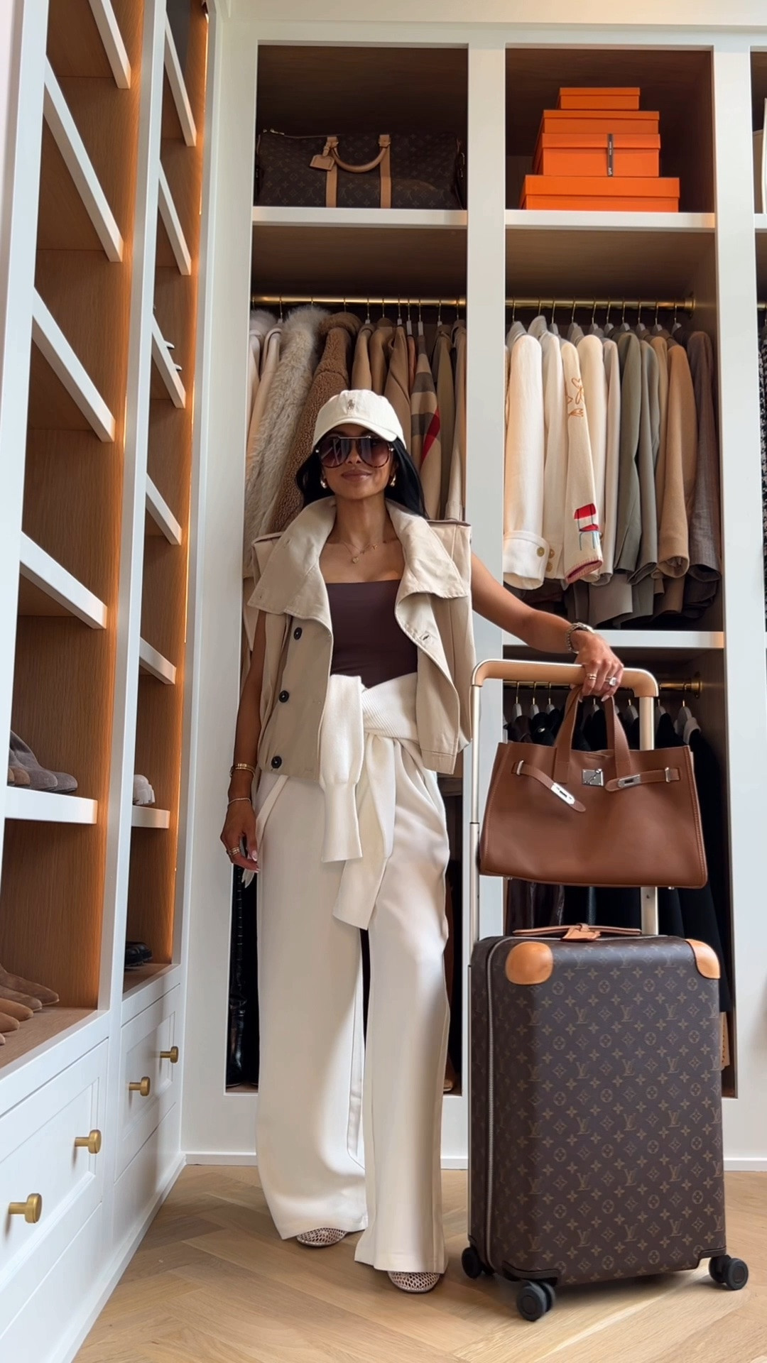 The airport outfit formula i swear by 
Amazon travel outfit for LTK Con! 
These Amazon anti wrinkle pants look just like Aritzia! Wearing an XS
Zara sleeveless trench vest 
Amazing Hermes-inspired handbag

#LTKOver40 #LTKTravel #LTKootd