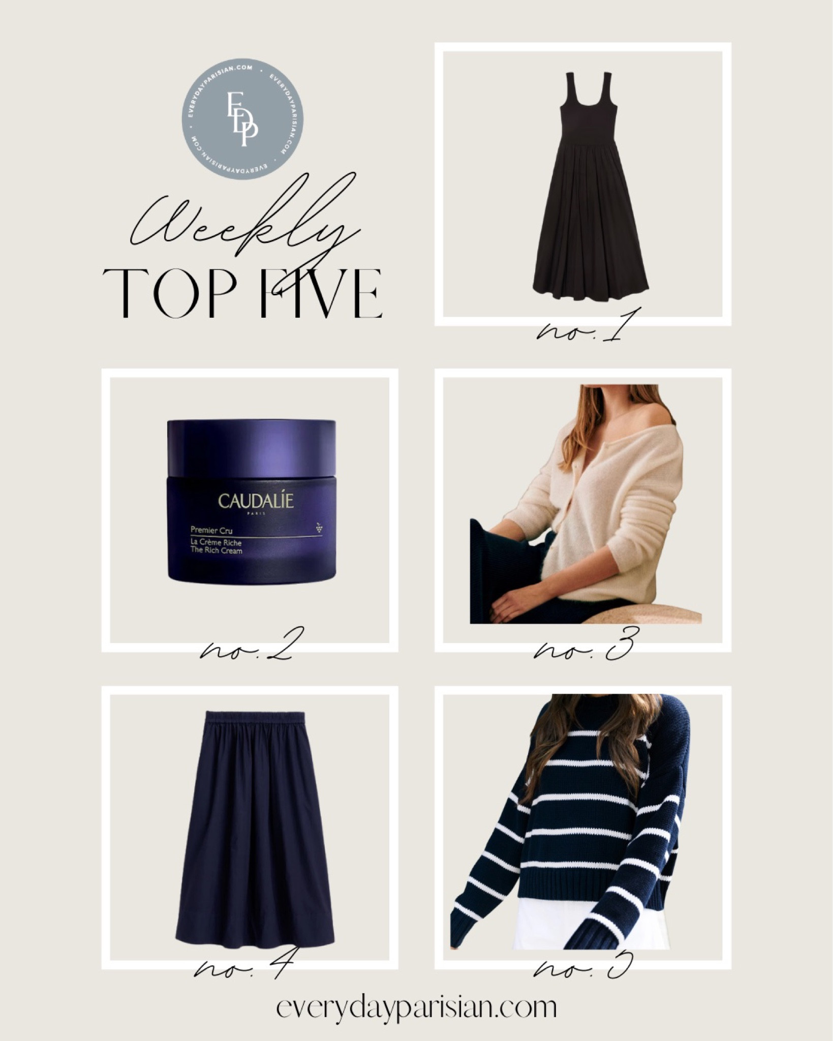 This week’s best sellers include an amazing everlane dress for $100, two great sweaters from Sézane and Jenni Kayne. Plus, m’y favorite ❤️ French caudalie face cream I use daily.  #frenchskincare #sezane #dressseason 

#LTKstyletip #LTKunder100 #LTKSeasonal
