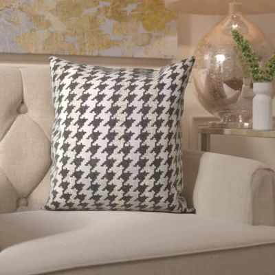 Lamour Hounds Tooth Throw Pillow | Wayfair North America