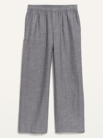 High-Waisted Linen-Blend Wide-Leg Pants for Women | Old Navy (US)
