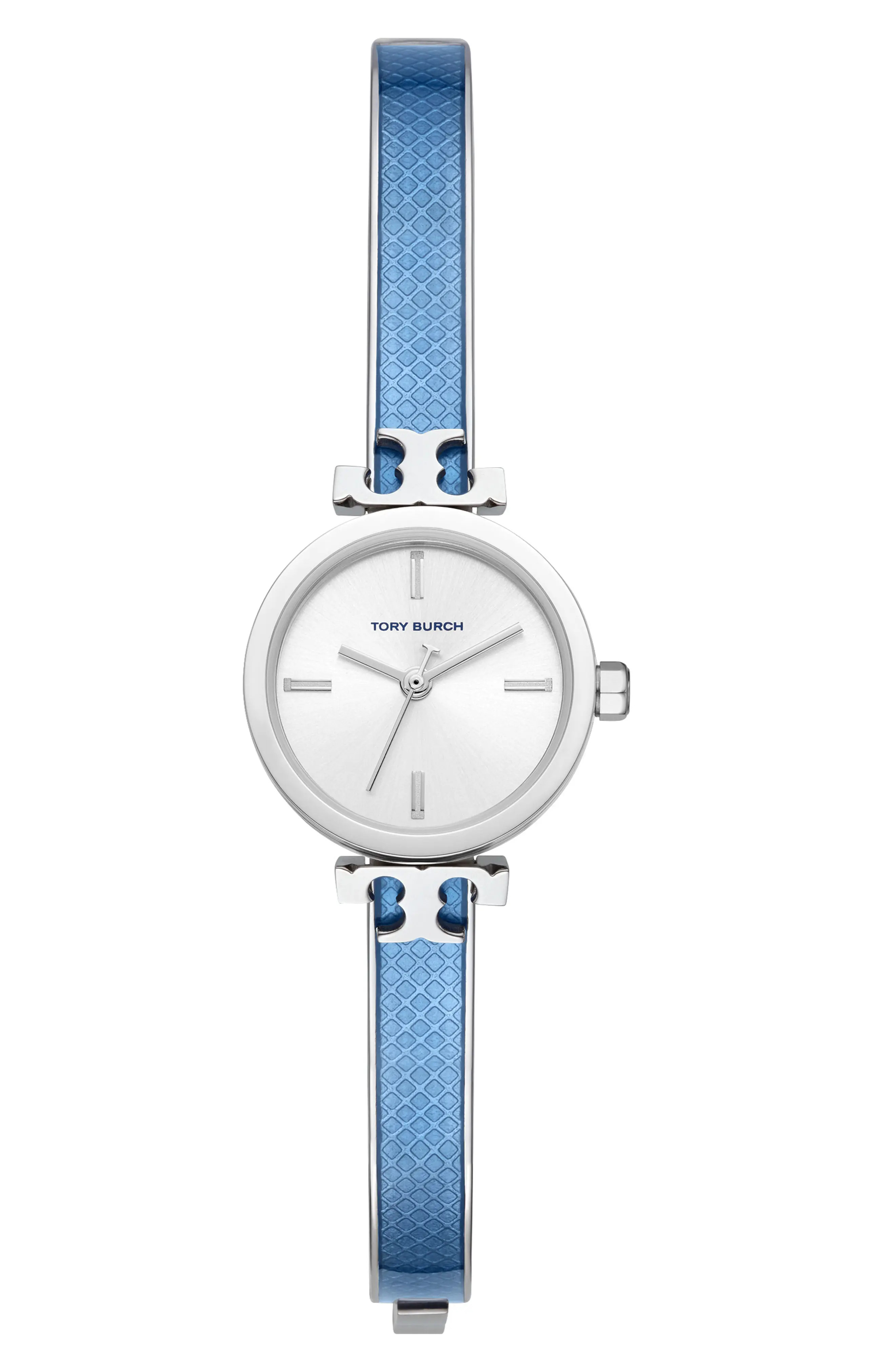 Women's Tory Burch The Slim Light Blue Bangle Watch, 22mm | Nordstrom