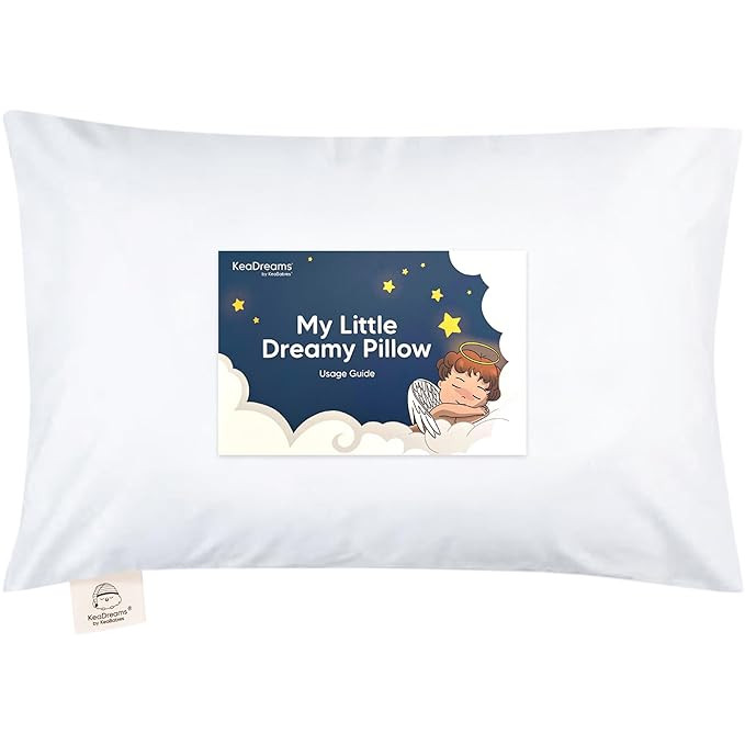 Toddler Pillow with Pillowcase - 13x18 My Little Dreamy Pillow, Organic Cotton Toddler Pillows fo... | Amazon (US)