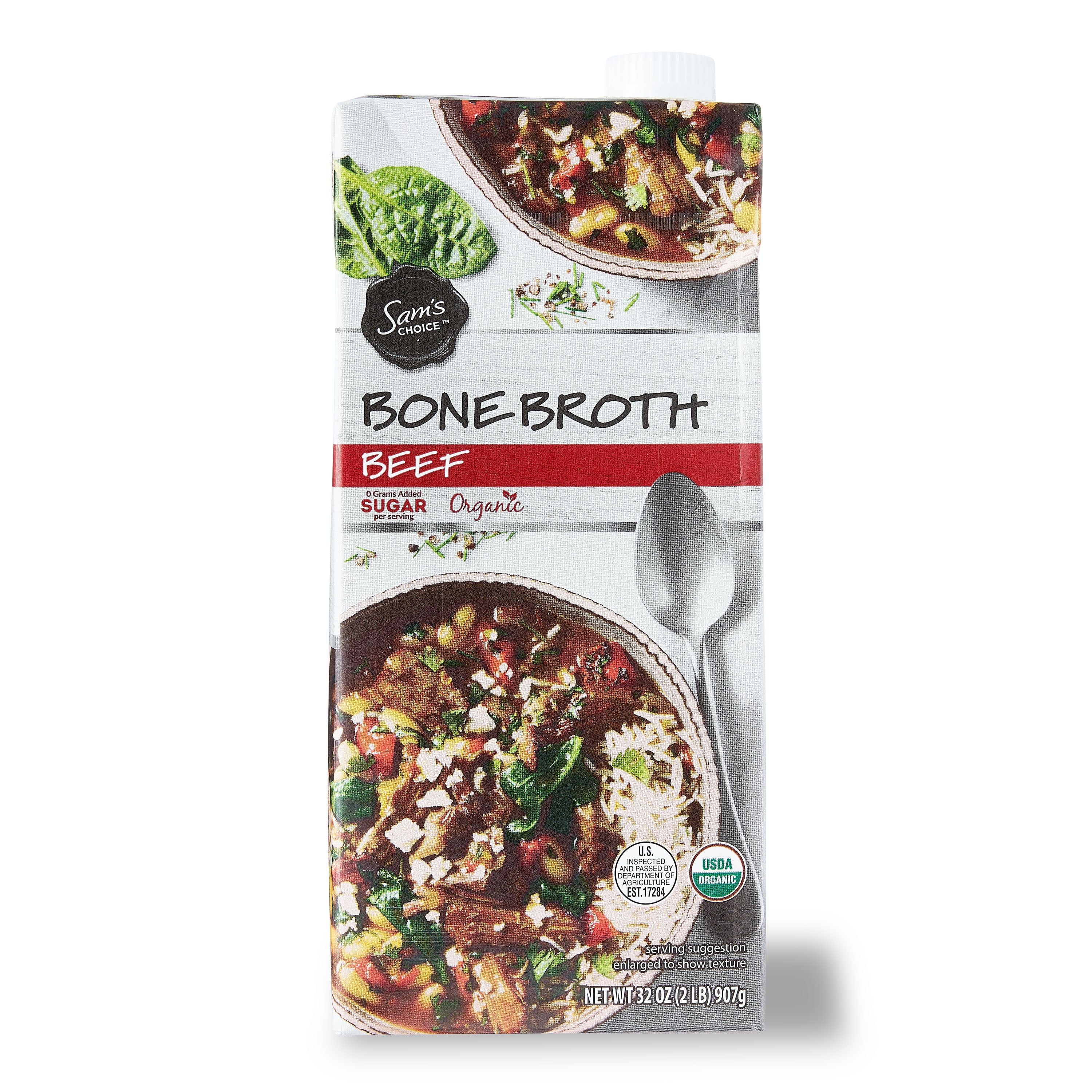 Sam's Choice Organic Bone Broth, Beef, 32 oz - Walmart.com | Walmart (US)