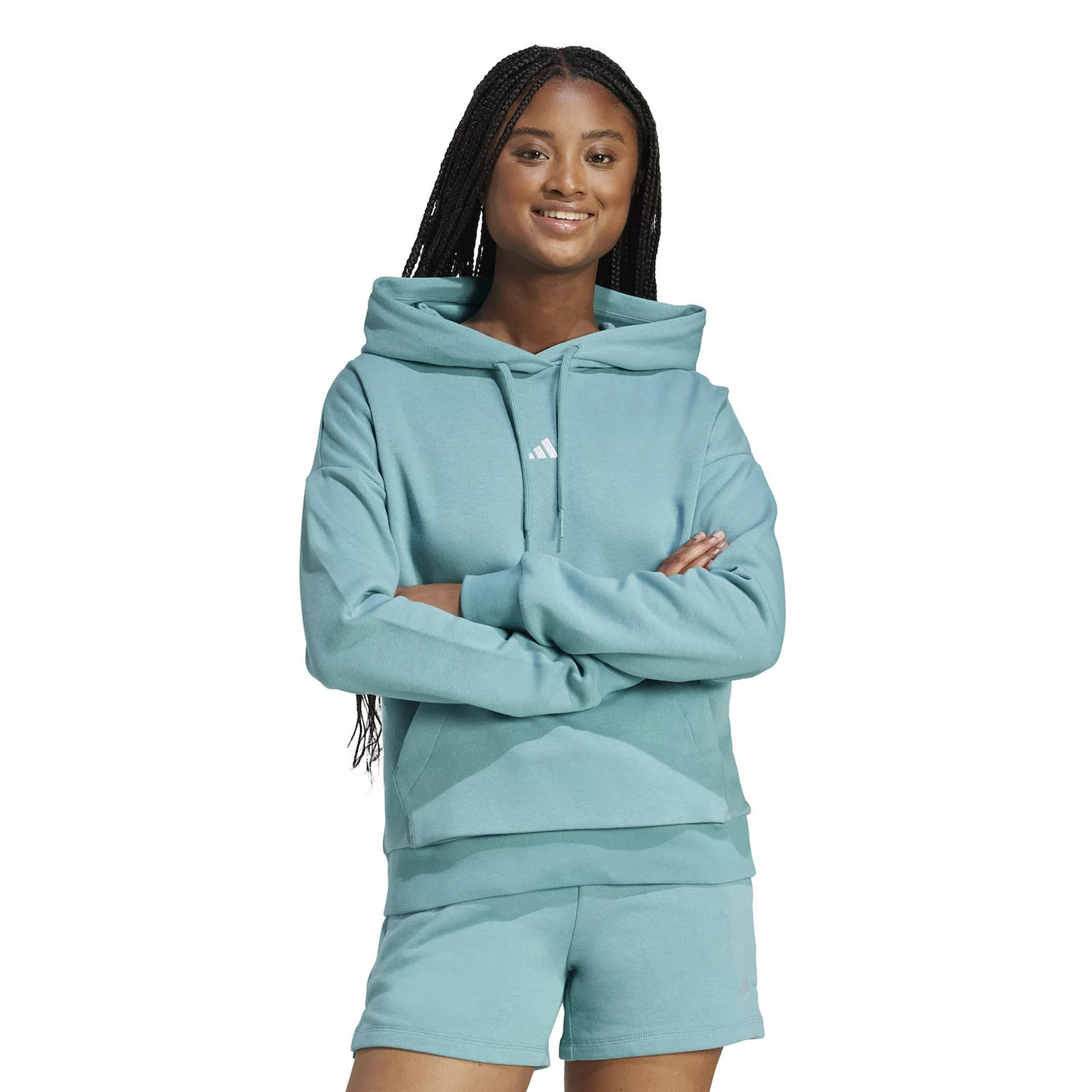 Women's adidas Essentials Small Logo Cozy Hoodie, Green | Kohl's