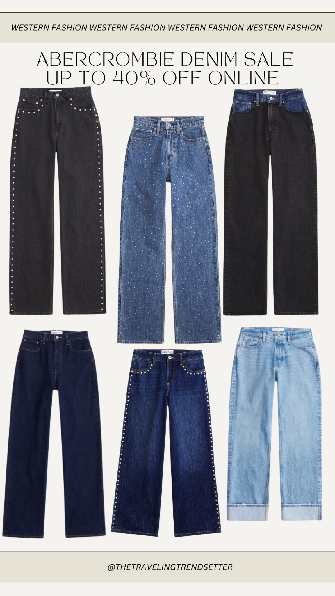 Abercrombie & fitch denim must haves - denim jeans - women’s and men’s fashion - end of year 

#LTKFindsUnder100 #LTKFindsUnder50