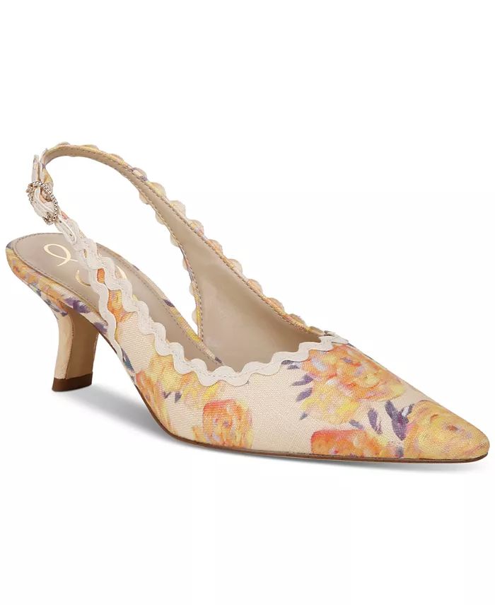 Sam Edelman Women's Bianka Slingback Kitten-Heel Pumps - Macy's | Macy's