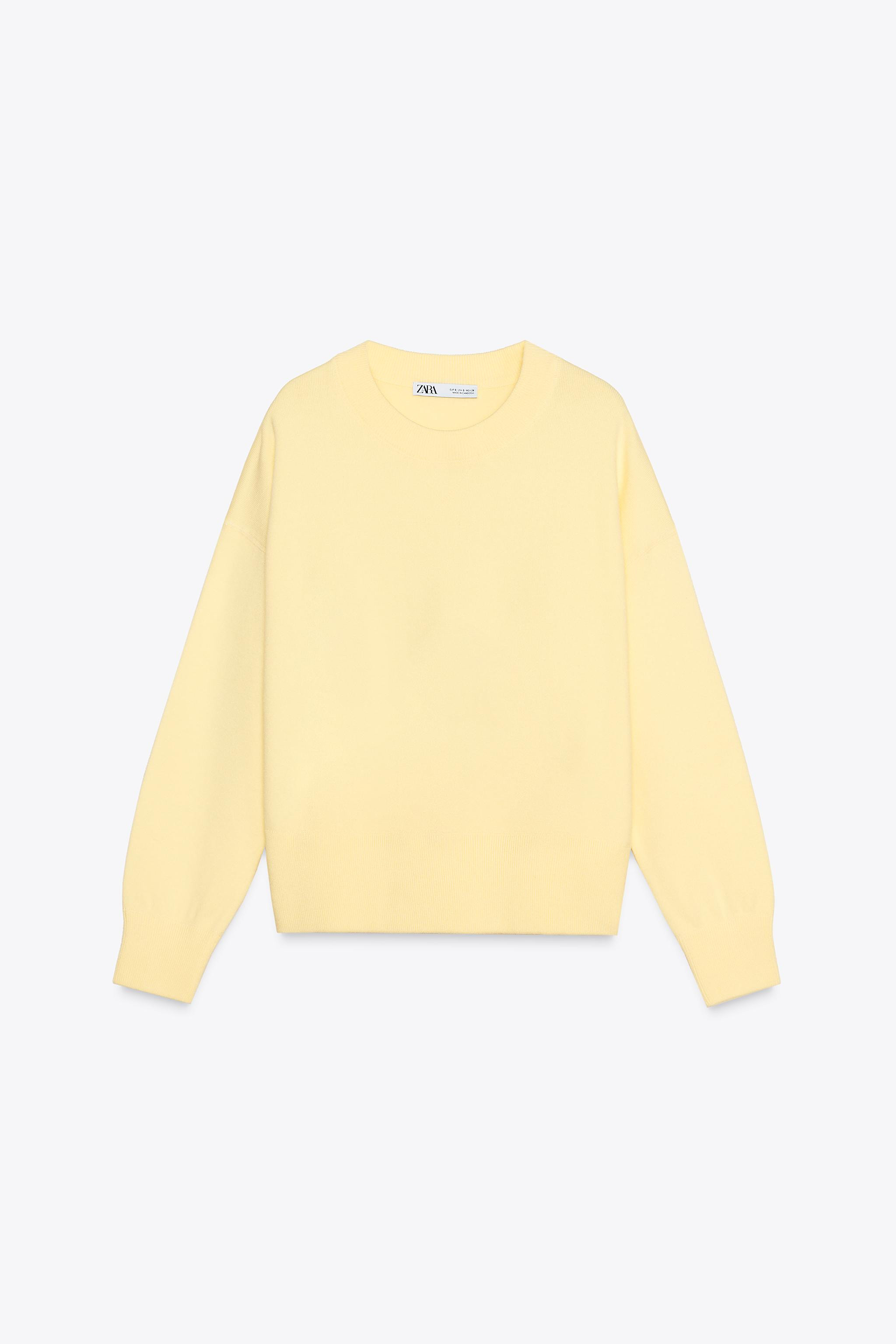 PLAIN KNIT SWEATSHIRT | Zara US