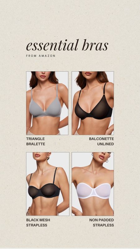 Essential bras to add to your wardrobe!

P.S. Be sure to heart this post so you can be notified of price drop alerts and easily shop from your Favorites tab!


#LTKStyleTip #LTKMidsize #LTKFindsUnder100
