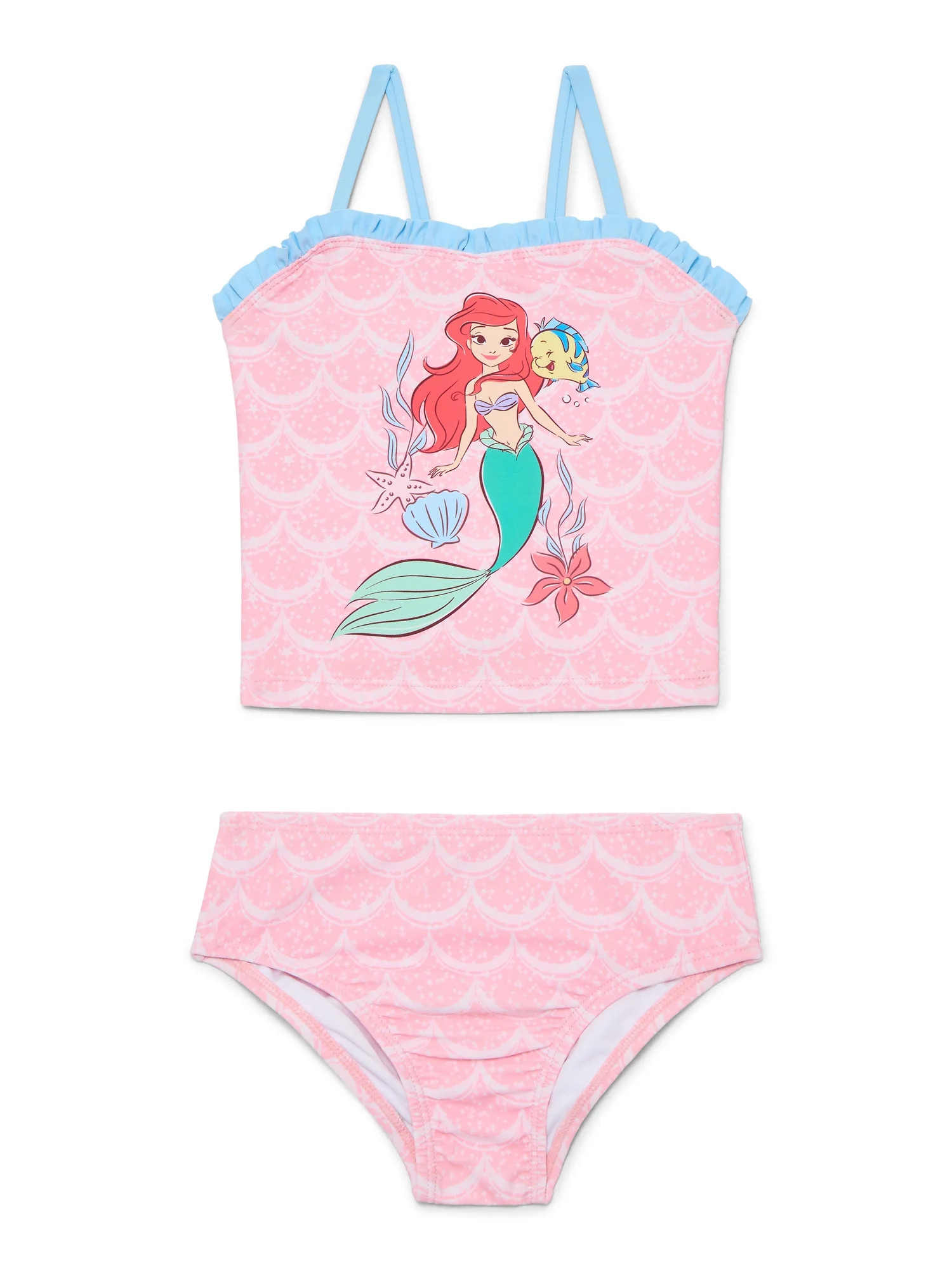 Character Toddler Girl Tankini Swimsuit Set, 2-Piece, Sizes 12M-5T | Walmart (US)