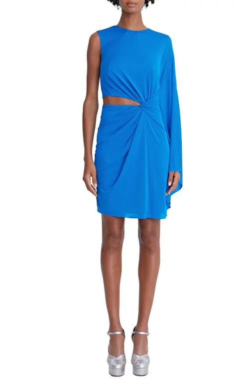 HALSTON Daniela Cutout Jersey Dress in Azure at Nordstrom, Size 12 | Nordstrom