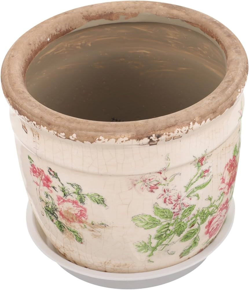 PRETYZOOM Vintage Ceramic Flower Pot Ceramic Planter Pot Planter Pots Pot for Plants Indoor Vinta... | Amazon (US)