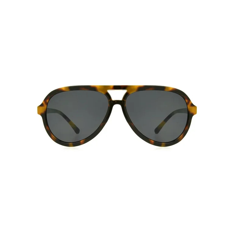 Scoop Women's Aviator Faux Tortoise Sunglasses | Walmart (US)