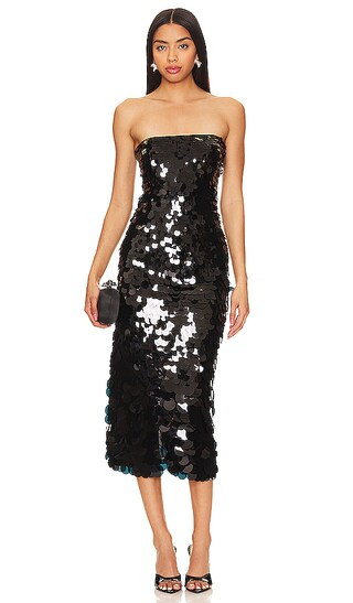 Vita Midi Dress in Black | Revolve Clothing (Global)
